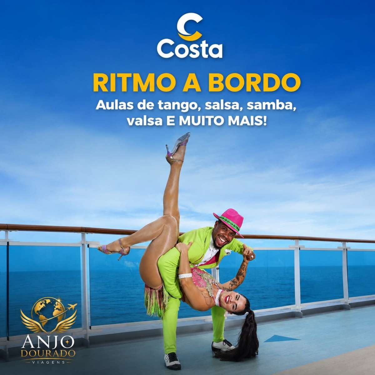 Costa Dancando a bordo 2027 Buenos Aires Montevideu Itajai